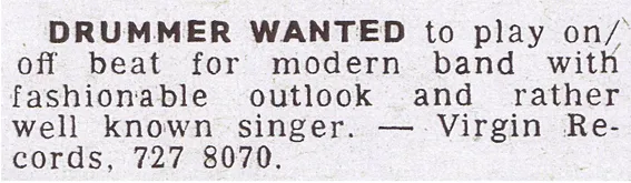 Drummer Wanted: How the Back Pages of the Classifieds Quietly Built American Rock and Roll